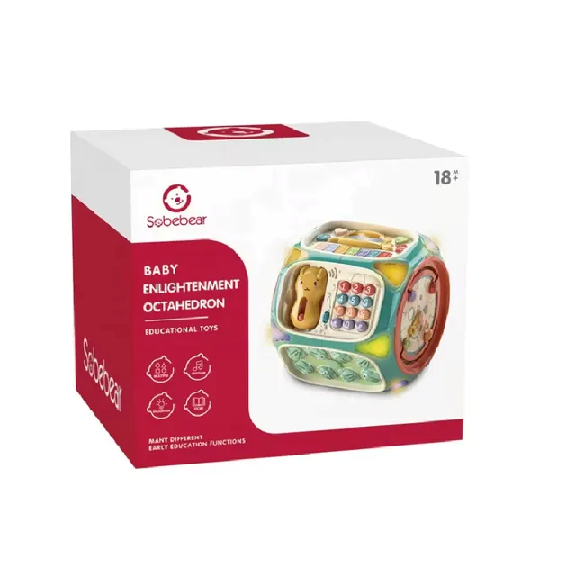 سوبي بير - مكعب ذكي للأطفال مع إضاءة وموسيقى W.BX