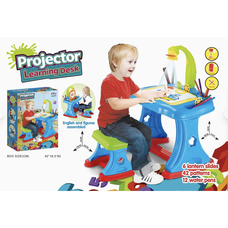 كهونغشنغ - طاولة رسم مع جهاز عرض 4 في 1، علبة بلاس...