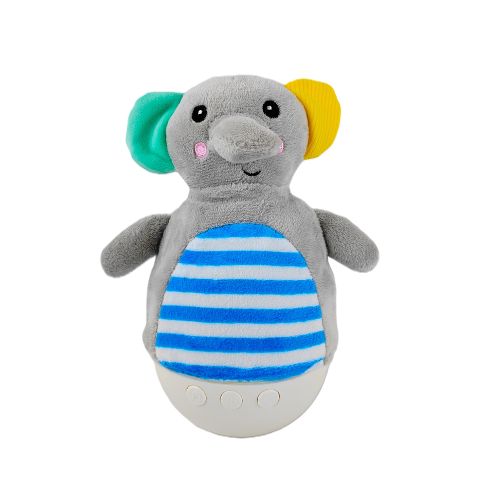 بيبي سنكي - دمية الفيل البهلوانية مع الإضاءة والمو...