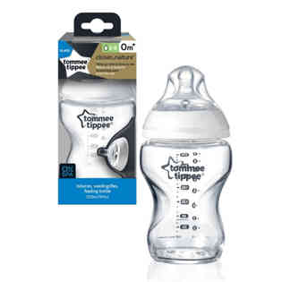 تومي تيبي - رضاعة زجاجية سعة 250 مل، شفاف