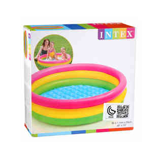 INTEX - SUNSET GLOW POOL 3-RING W/ INFL.