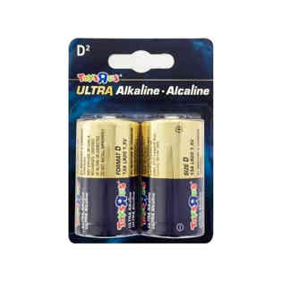 TOYSRUS - ULTRA ALKALINE D BATTERY BLISTER 2 PACK