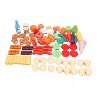 JUST LIKE HOME - 85PCS PLAY FOOD TUB SET
