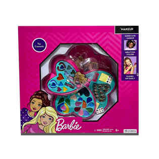 باربي - علبة مستحضرات التجميل على شكل قلب مكونة من 4 طوابق