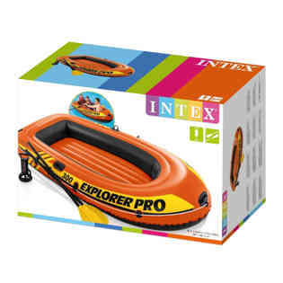 INTEX - EXPLORERTM 300 BOAT SET -with #59623 68612- Ages 6