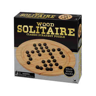 كاردينال - سوليتير خشبي كلاسيكي باللونين الأسود والذهبي