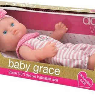 PETERKIN - DOLL 25CM (10 inch) DELUXE BATHABLE ALL VINYL DOL