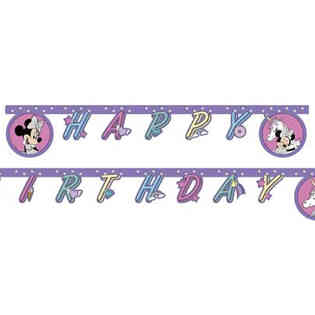 PROCOS - Minnie Unicorn  Happy Birthday  banner - 1pc/packet