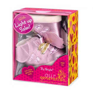 OUR GENERATION - LIGHT UP SHOES ASSORTMENT