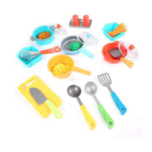 جست لايك هوم - مجموعة لعبة الطعام - وأواني الطهي