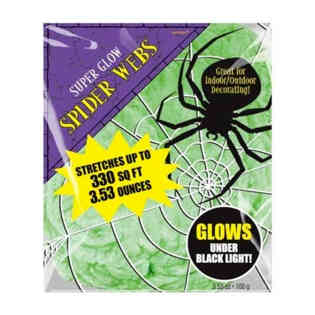 شامدول - 100 شبكة العنكبوت سوبر ستريتش لون اخضر مشع