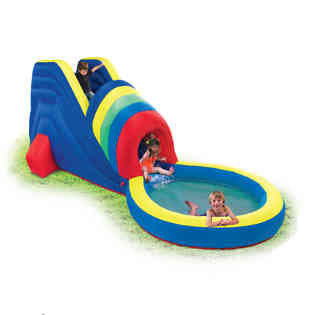 فري تايم - زحليقة مياه مع نفق