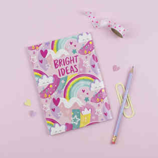 LILLYS - A5 NOTEBOOK ABSTRACT BRIGHT IDEAS