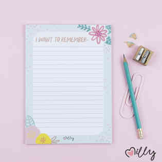 LILLYS - A5 NOTEPAD  FLORAL