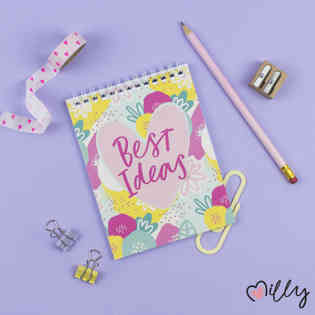 LILLYS - A6 SPRIAL NOTEBOOK BEST IDEAS