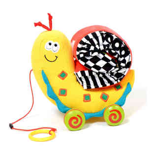 دولشي - دمية الحلزون ملون قابل للسحب