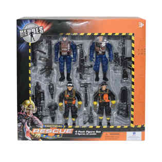 TRUE HEROES - 4PK RESCUE FIGURES -2 SETS OF ASST.