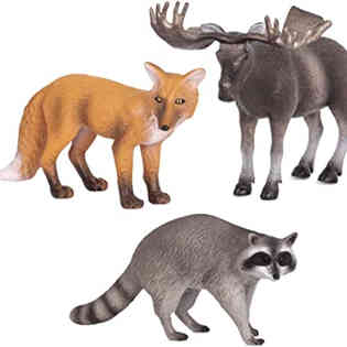 TERRA - FOREST ANIMALS (FOX MOOSE & RACCOON)