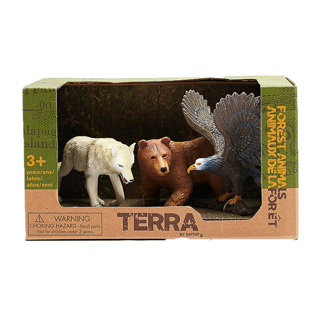 TERRA - FOREST ANIMALS (WOLF BEAR & EAGLE),The Official  Toys”R”Us Site-Toys,Games,Baby Gear & More