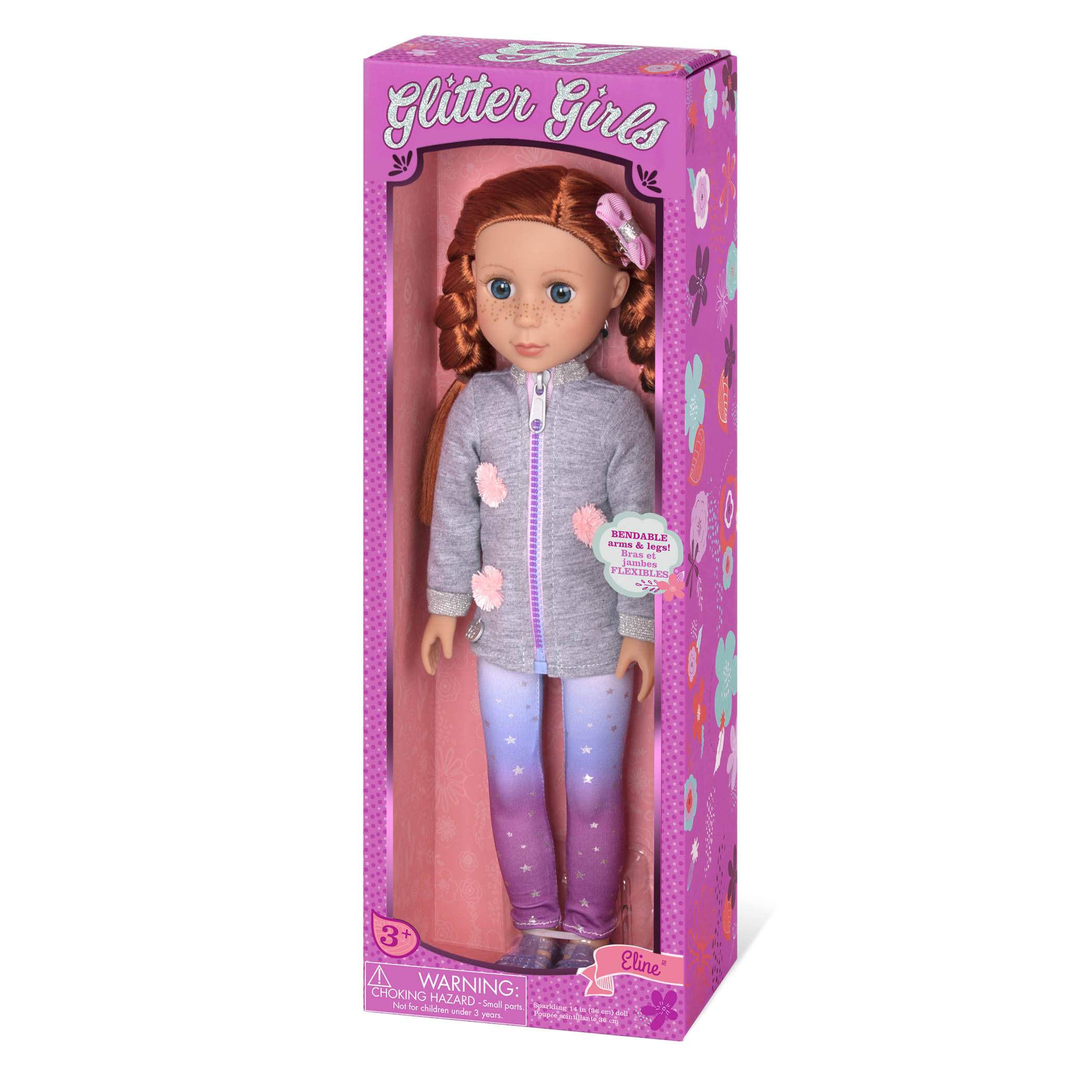 Eline 14-inch Poseable Fashion Doll Glitter Girls Dolls by Battat Dolls... 