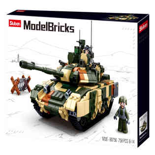 SLUBAN - Model bricks-T90MS Battle Tank