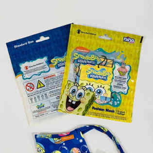 سبونج بوب - قناع وجه مضاد للبكتيريا