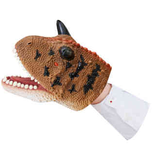 ريكور - دمية يدوية على شكل ديناصور كارنوتورس