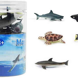 ريكور - مجموعة لعب حيوانات بحرية متنوعة 6 قطع