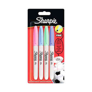 شاربي - 4 قطع من مجموعة اقلام ماركر دائمة باستيل بسن دقيق