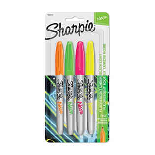 شاربي - مجموعه الوان نيون 4 قطع