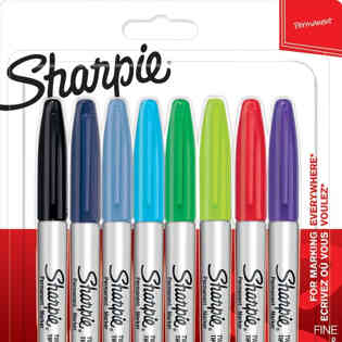 شاربي - كارت ماركر 8 قطع مزدوج الرأس