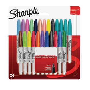 SHARPIE - P.MKR CARD 24 PCS ASST COLORS