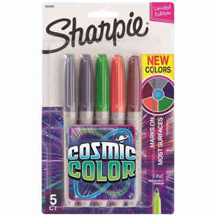 شاربي - ماركر كرت 5 ألوان كوزميك