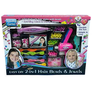 سيتي ورلد - خرز ومجوهرات للشعر 2 في 1
