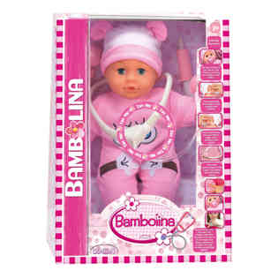 BAMBOLINA - 36CM BAMBOLINA DOCTOR SET WITH DOCTOR ACC WITH R
