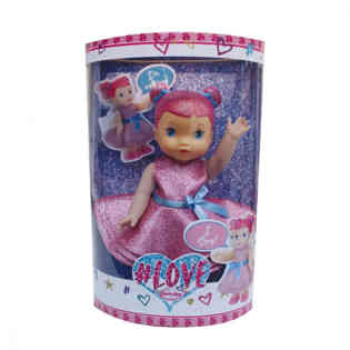 BAMBOLINA - 33CM WALKING DOLL WITH GLITTER HEAD WITH ENGLISH