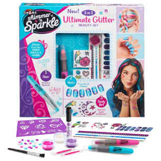 Shimmer N Sparkle - 3 in1 Ultimate glitter beauty set
