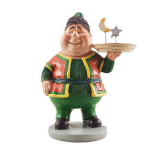 فنانيس - شخصية السمين المحبوب يحمل صحن