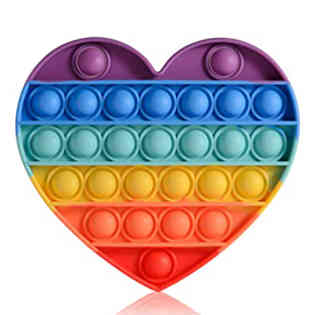 POP IT - heart rainbow pop it