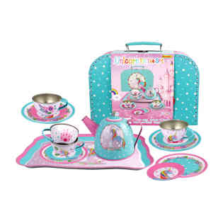 CHAMPION - 15pc tin tea set in case (unicorn)