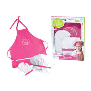 شامبيون - طقم مريلة 3 قطع زهري