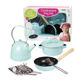 CHAMPION - 9pc Metal cookware play set