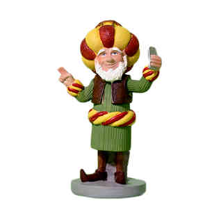 FANANEES - Pc polyresin old man with base