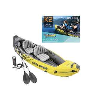 انتكس - قارب كاياك كيه 2 اكسبلورر ومضخة هواء عالية الانتاج