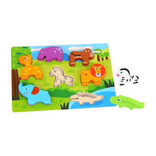 توكي توي - بازل خشبية سميكة على شكل حيوانات