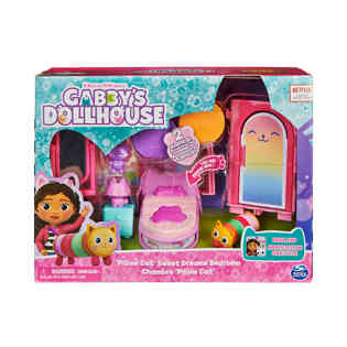 GABBY DOLL HOUSE - GDH- PILLOW CAT'S SWEET DREAMS BEDROOM