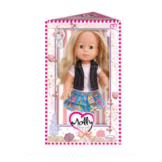 BAMBOLINA -  Glamour Girl Doll with a Skirt and Jaket 40 CM