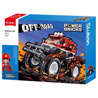 سلوبان تركيب سيارة صحراوية احمر-261قطعة