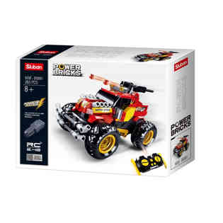 سلوبان تركيب سيارة بريموت احمر - 265قطعة