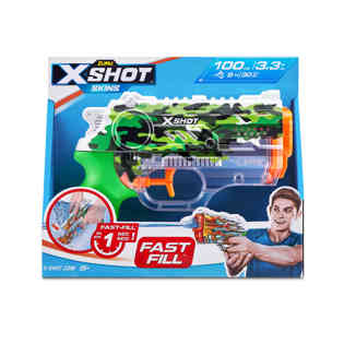 إكس شوت- مسدس الماء ووتر سكينز نانو فاست فيل_أخضر